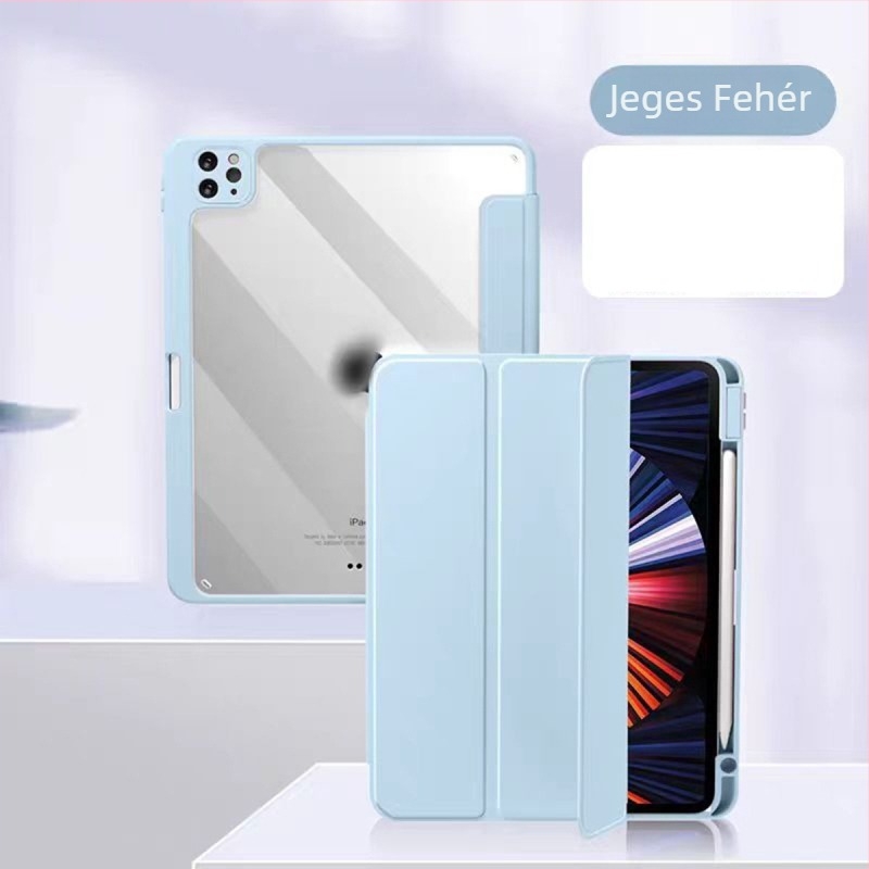 iPad védőtok - akril, mágneses, ütésálló, alvásfunkció, tartó/állvány, kompatibilis iPad Pro-vel (akril; mágneses; ütésálló; alvásfunkció; tartó/állvány)