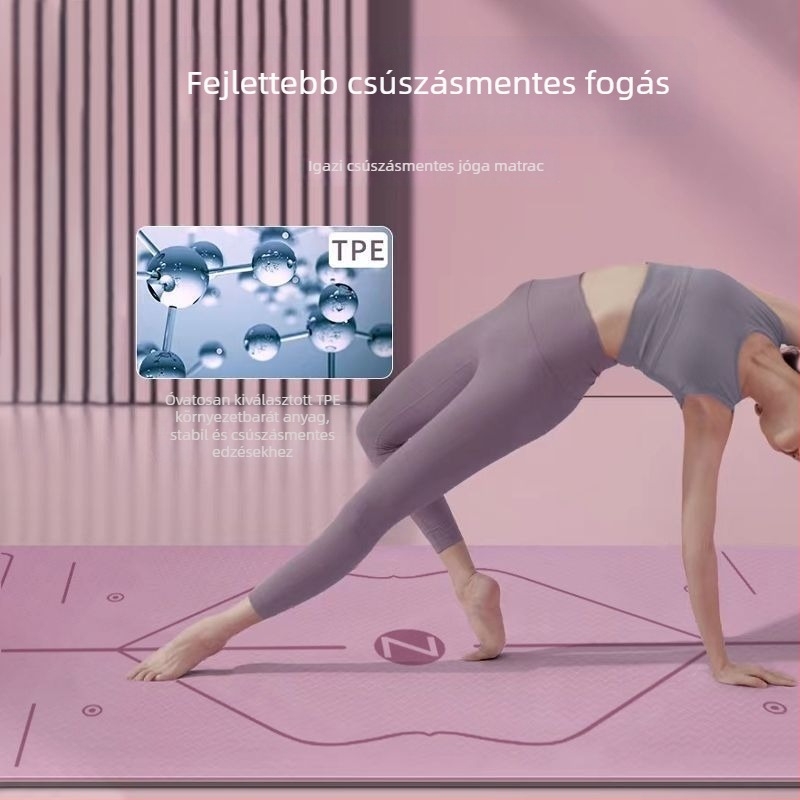 Voith TPE jóga matrac - 1000g, 6/8 mm vastagság, ütéscsillapító, csúszásmentes, Quanzhou eredet, testreszabott feldolgozás