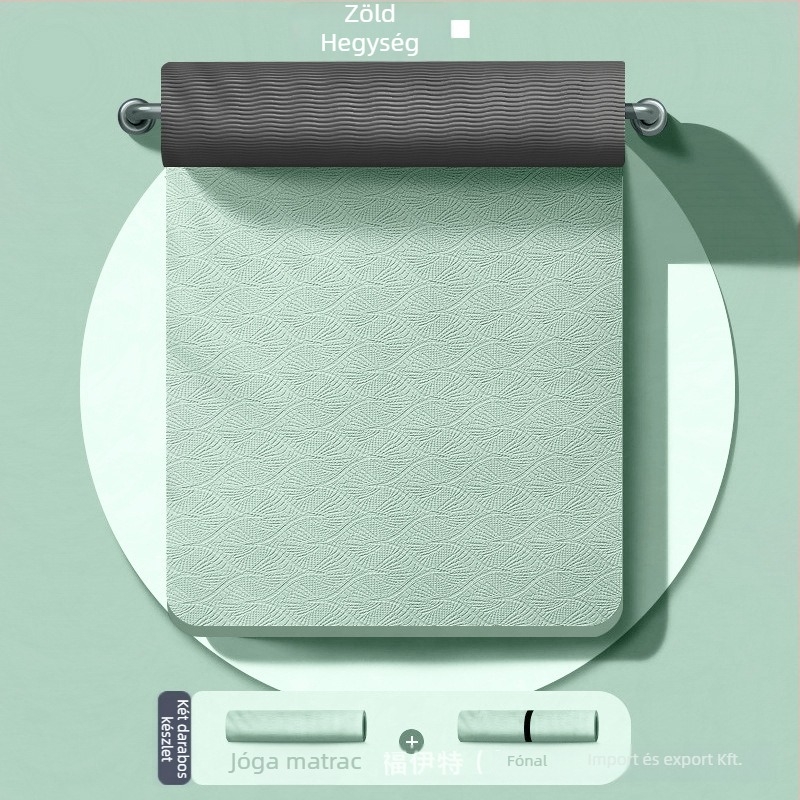 Voith TPE jóga matrac - 1000g, 6/8 mm vastagság, ütéscsillapító, csúszásmentes, Quanzhou eredet, testreszabott feldolgozás