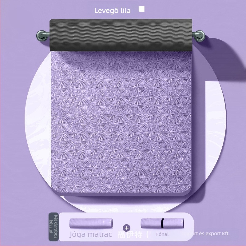 Voith TPE jóga matrac - 1000g, 6/8 mm vastagság, ütéscsillapító, csúszásmentes, Quanzhou eredet, testreszabott feldolgozás