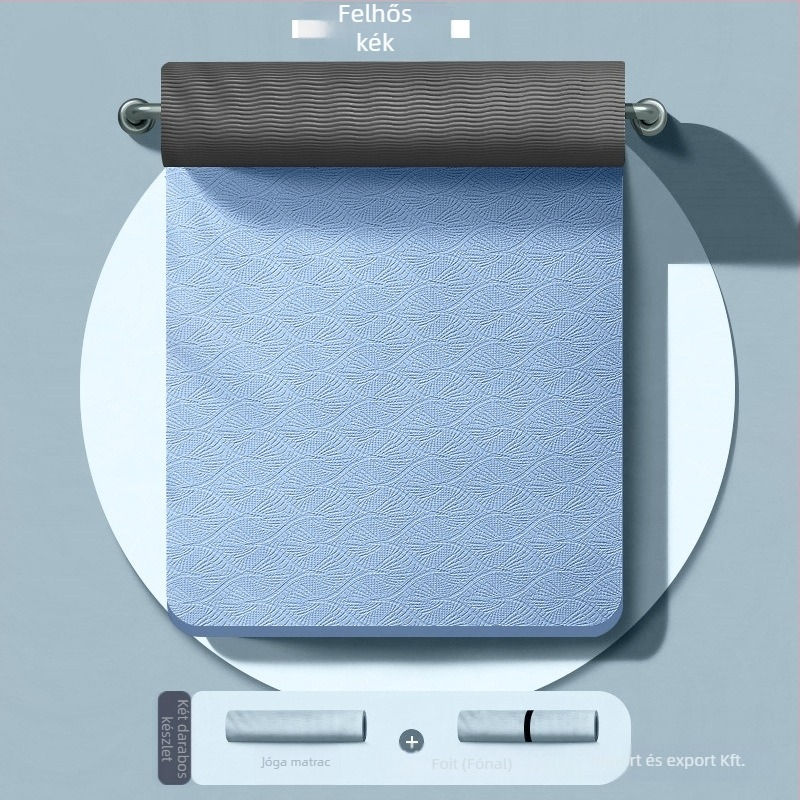 Voith TPE jóga matrac - 1000g, 6/8 mm vastagság, ütéscsillapító, csúszásmentes, Quanzhou eredet, testreszabott feldolgozás