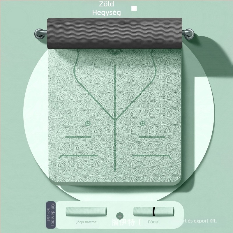 Voith TPE jóga matrac - 1000g, 6/8 mm vastagság, ütéscsillapító, csúszásmentes, Quanzhou eredet, testreszabott feldolgozás