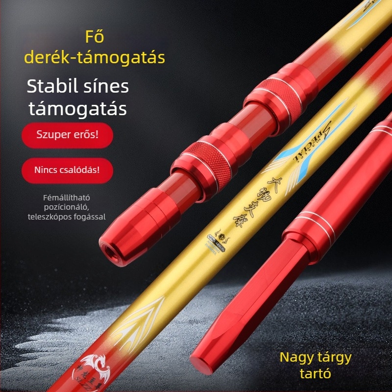 Nagy tárgyakhoz való tartó – többirányú forgás, összecsukható, anyaga: szénszál, kétfunkciós