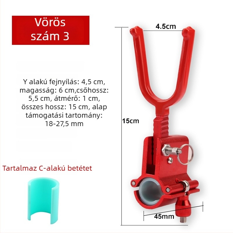 Nagy tárgyakhoz való tartó – többirányú forgás, összecsukható, anyaga: szénszál, kétfunkciós