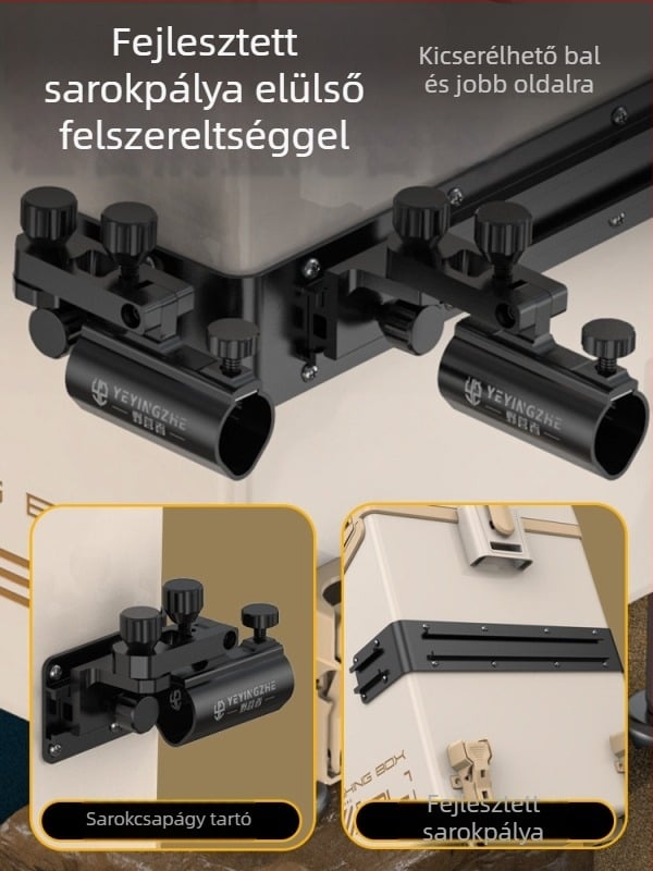 Horgászdoboz Camper, kapacitás 32-45 L, PP anyag