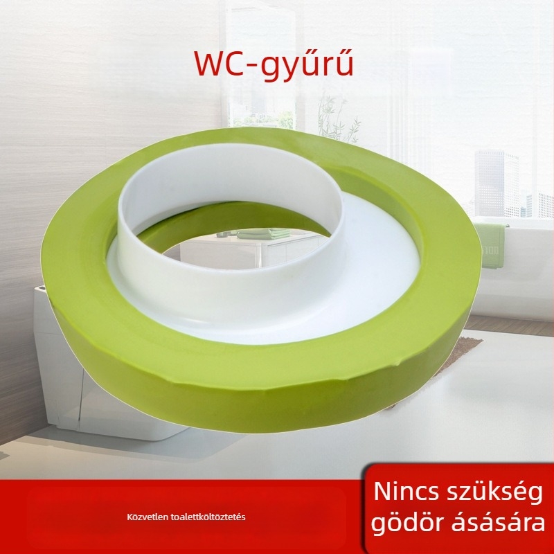 WC flanş gyűrű szagtalanító és szivárgásmentes tömítés, CE tanúsítvány, márka más, telepítés nem biztosított