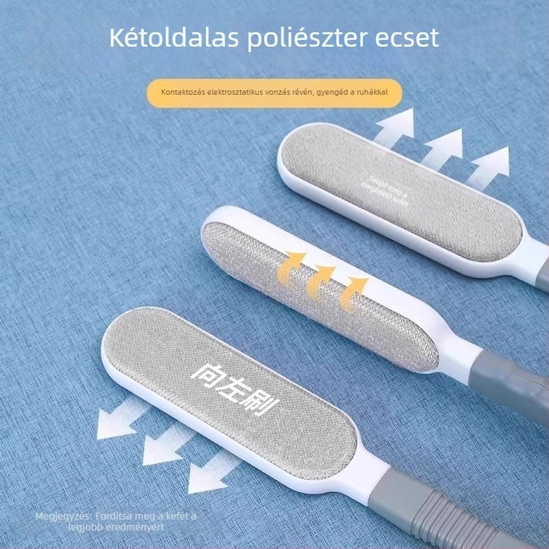 Elektrosztatikus szöszeltávolító ecset gyapjú kabátokhoz és ruházathoz – bolyhos és macskaszőr eltávolítására
