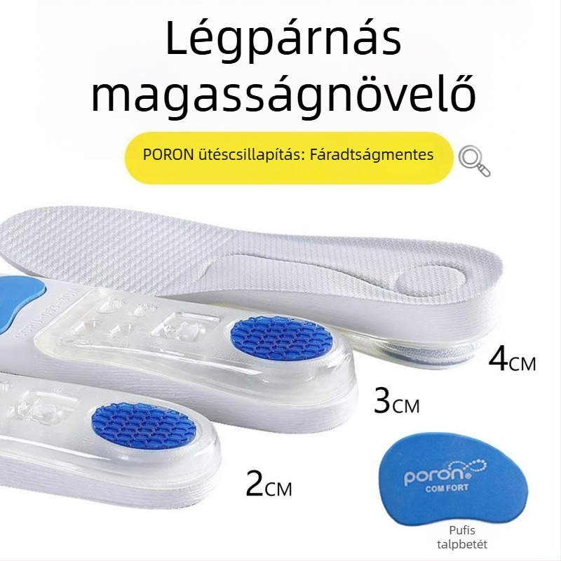 Magasságot növelő talpbetét, PU, modell B38, teljes hosszúságú, uniszex