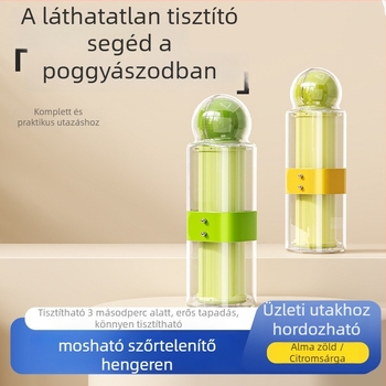 Szöszmentesítő görgő ruhákhoz – mosható szöszmentesítő görgő, hordozható ruhatisztító, műanyag test, modern minimalista stílus, bevezetve 2025-ben