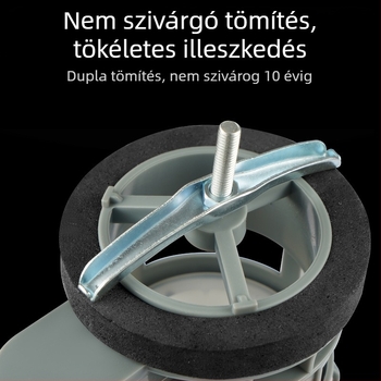 WC öblítő gombok készlete — ABS, injektív formázás, univerzális bemeneti és ürítős szelepek a tartályhoz, nyomásos működtetés, márka Three penguins, eredet Shandong