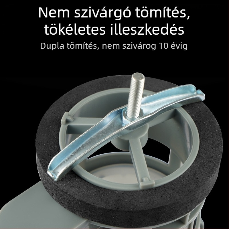 WC öblítő gombok készlete — ABS, injektív formázás, univerzális bemeneti és ürítős szelepek a tartályhoz, nyomásos működtetés, márka Three penguins, eredet Shandong