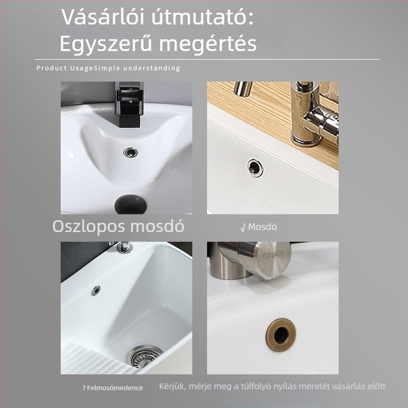 Dekoratív túlfolyófedél mosdókagylóhoz, anyag: sárgaréz+ABS, stílus: modern minimalizmus, pultos mosdóhoz alkalmas