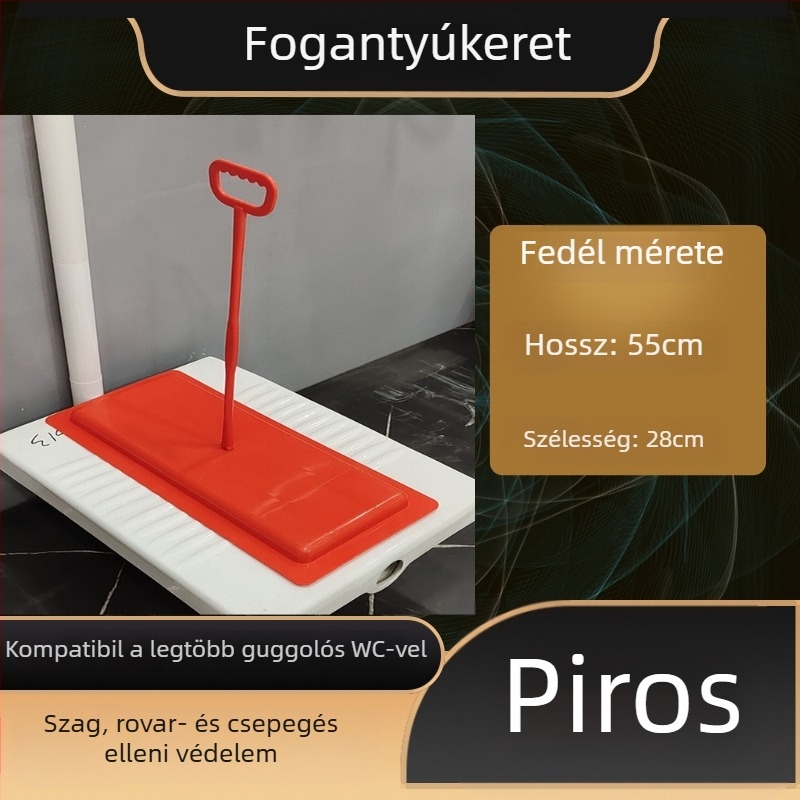 Mojia 16-os modell squat vécéfedél, PP anyag, modern minimalista stílus, univerzális illeszkedés