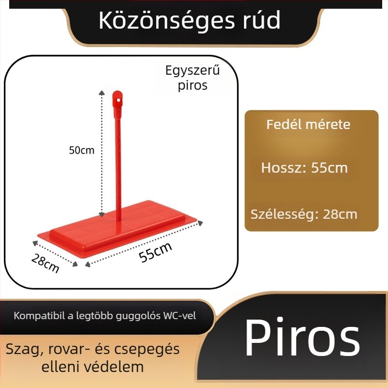 Mojia 16-os modell squat vécéfedél, PP anyag, modern minimalista stílus, univerzális illeszkedés