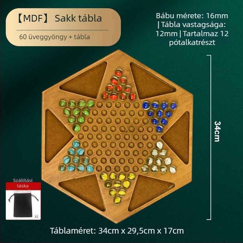 Kétfunkciós, fa alapú Go játéktábla, oktató, melamínból, 0–3 éveseknek.
