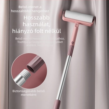 WOWEI műanyag hajszál-eltávolító görgő – Light Luxury stílus, ragadós hajroló