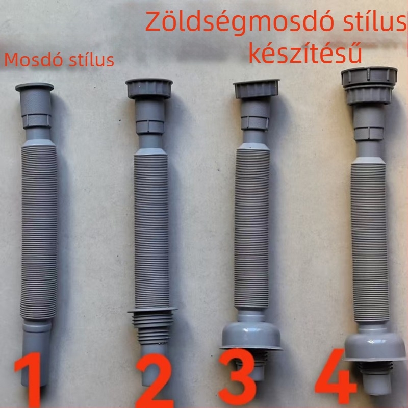 Konyhai mosogató lefolyó idomok, PP, közvetlen dugós telepítés, szagtalanító, korrózióálló, visszafolyást gátló