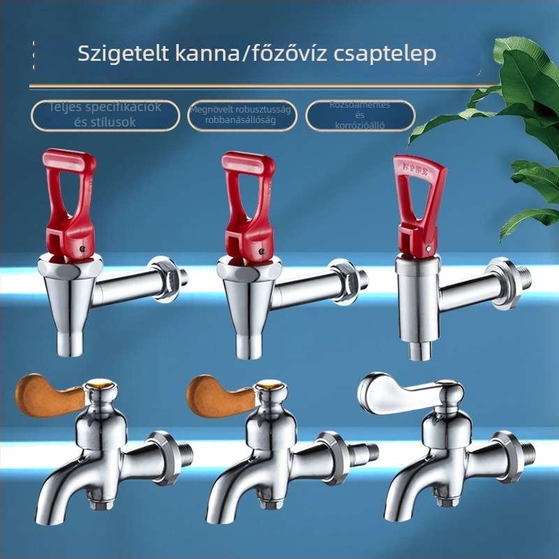 Konyhai csap kerámiapatronnal, réz anyag, KSQXLT modell, rögzített felszerelés, egyrészes csuklós kialakítás