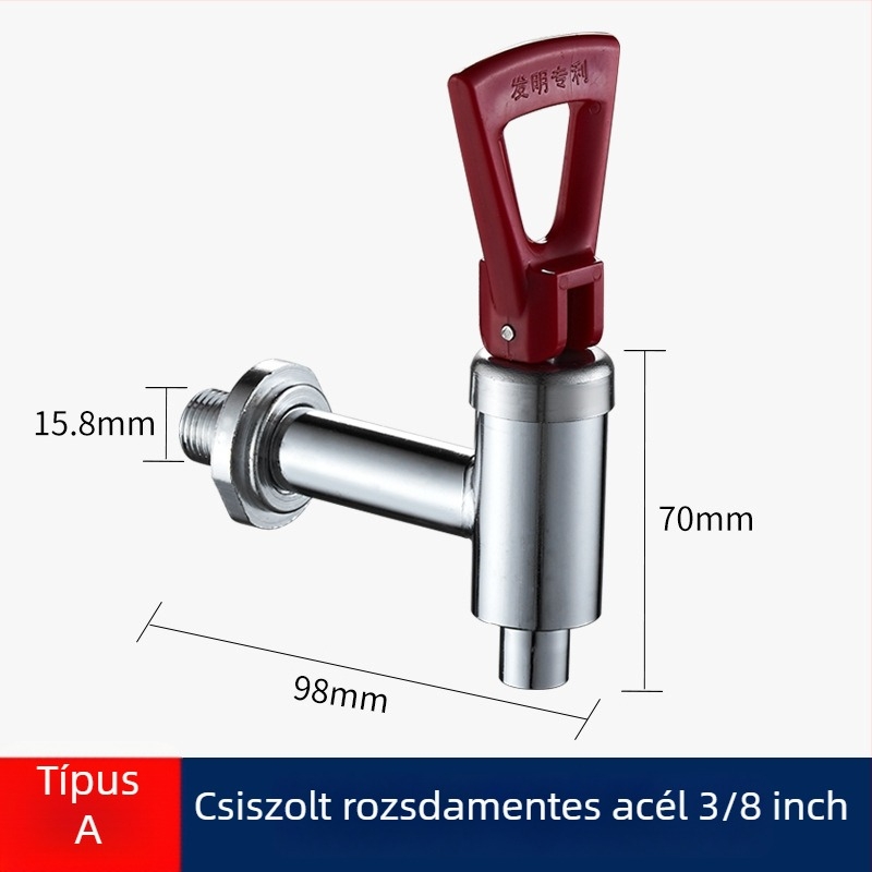 Konyhai csap kerámiapatronnal, réz anyag, KSQXLT modell, rögzített felszerelés, egyrészes csuklós kialakítás