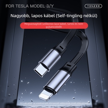 Tesla Model 3/Y központi konzolához USB töltő hub – Mini, ABS, Snap-on