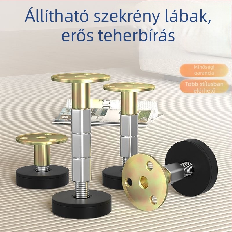 Asztalláb-emelők, állítható magasság, rozsdamentes acélból, modern minimalista stílus, Strength factory