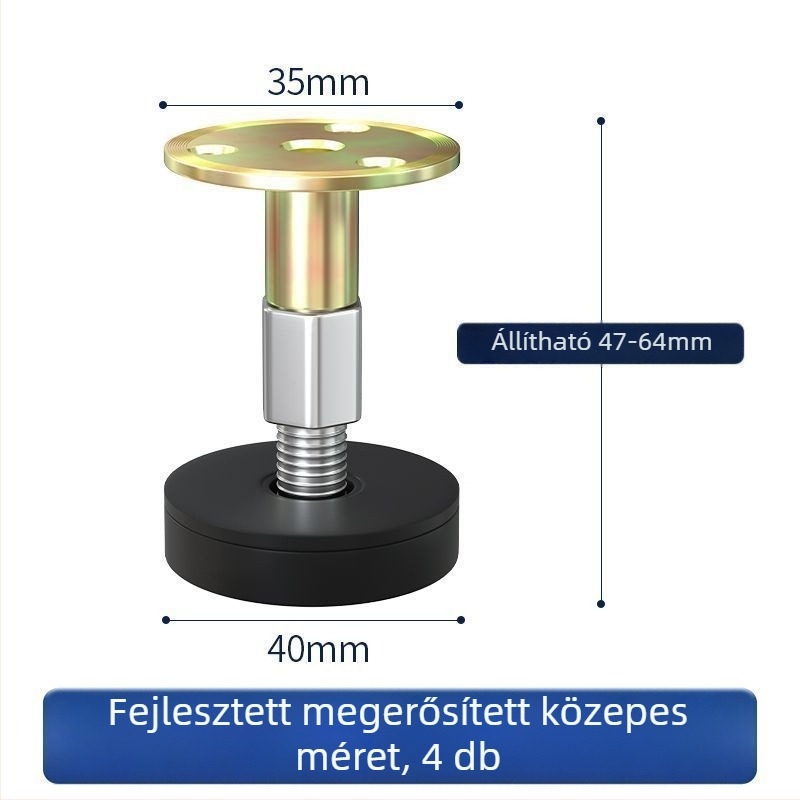Asztalláb-emelők, állítható magasság, rozsdamentes acélból, modern minimalista stílus, Strength factory