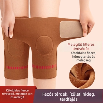 Térdvédők dupla oldalú fleece bevonattal, Velcro záródással, felnőtteknek – jóga