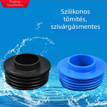 Gumi tömítőgyűrű squat WC-hez – dugó a lefolyóhoz, vízbetáp/beömlő, szerelés