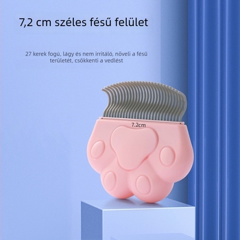 Állatgondozó fésű bolhaeltávolítással, ABS anyagból, macskáknak és kutyáknak