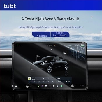 Tempered üveg képernyővédő Tesla Model 3/Y központi kijelzőhöz; testreszabható; logó nyomtatás lehetséges