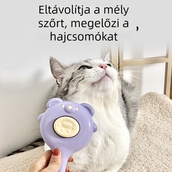 Macska és kutya szőr eltávolító fésű — egy kattintásos szőrtelenítés, masszázs eszköz, PP anyag, Awesome márka