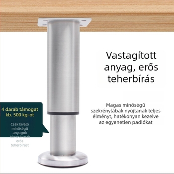 Állítható kerek alumínium lábak bútorokhoz – alumíniumötvözet, Golden aoding márka, modell 35 fel-le, matt felület, modern minimalista stílus