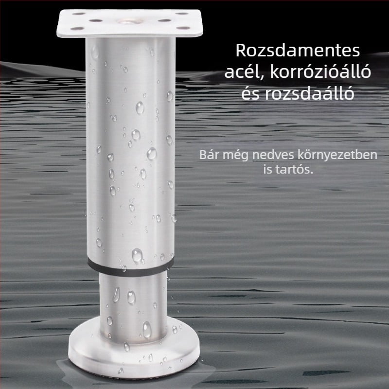 Állítható kerek alumínium lábak bútorokhoz – alumíniumötvözet, Golden aoding márka, modell 35 fel-le, matt felület, modern minimalista stílus
