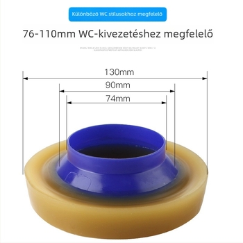 ABS anyagú WC-flan tömítőgyűrű, szagtalanító, univerzálisan vastított, WC-hez