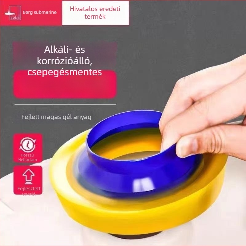 ABS anyagú WC-flan tömítőgyűrű, szagtalanító, univerzálisan vastított, WC-hez