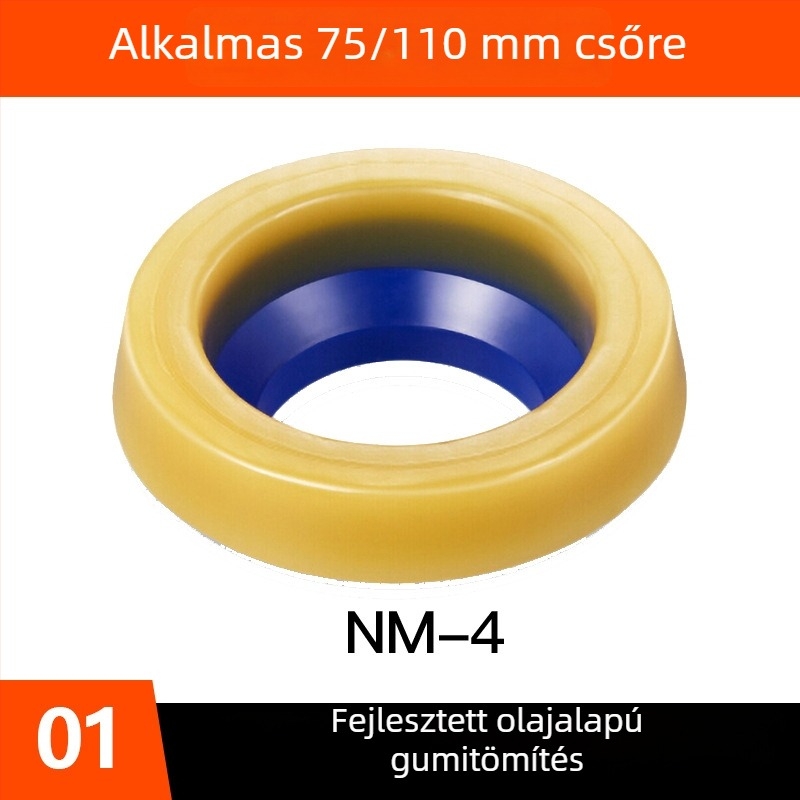 ABS anyagú WC-flan tömítőgyűrű, szagtalanító, univerzálisan vastított, WC-hez
