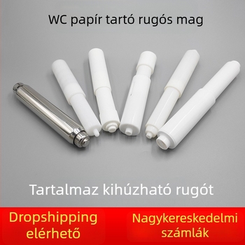 Fürdőszobai WC-papír tartó beépített kialakítással, PP anyag, modern minimalista stílus