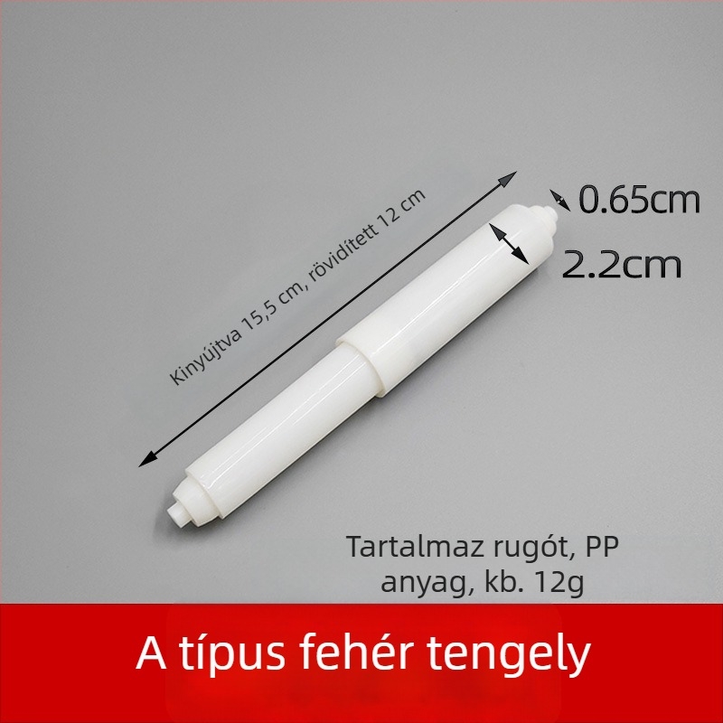 Fürdőszobai WC-papír tartó beépített kialakítással, PP anyag, modern minimalista stílus