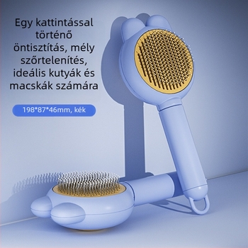 Macska és kutya szőr eltávolító fésű, Simple Image márka, PP anyag, 65988JX modell, univerzális használat