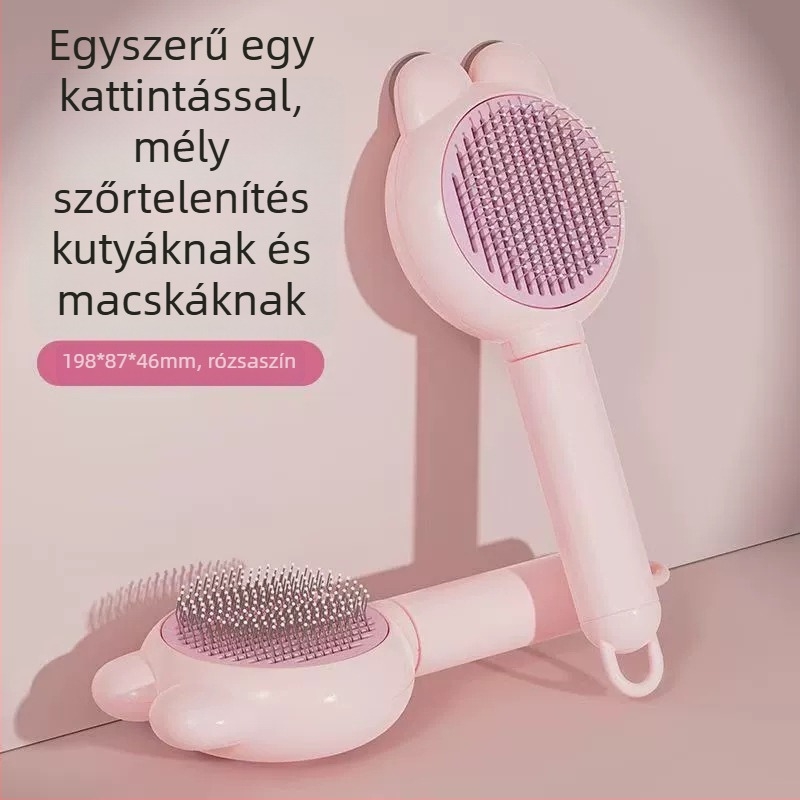 Macska és kutya szőr eltávolító fésű, Simple Image márka, PP anyag, 65988JX modell, univerzális használat