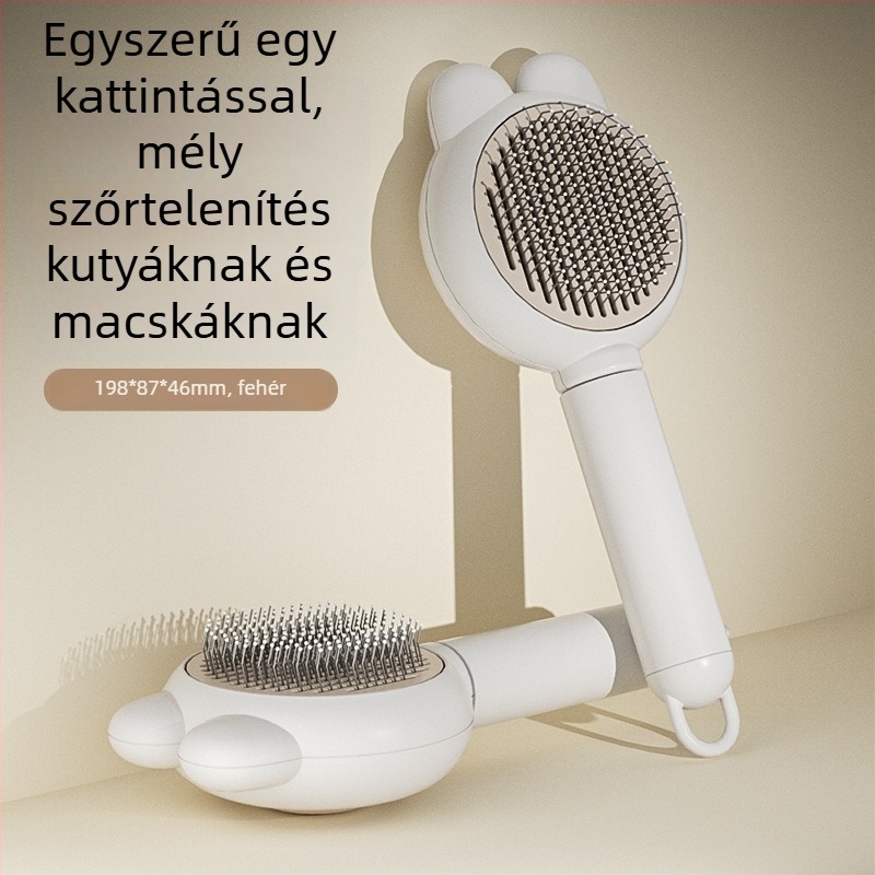 Macska és kutya szőr eltávolító fésű, Simple Image márka, PP anyag, 65988JX modell, univerzális használat