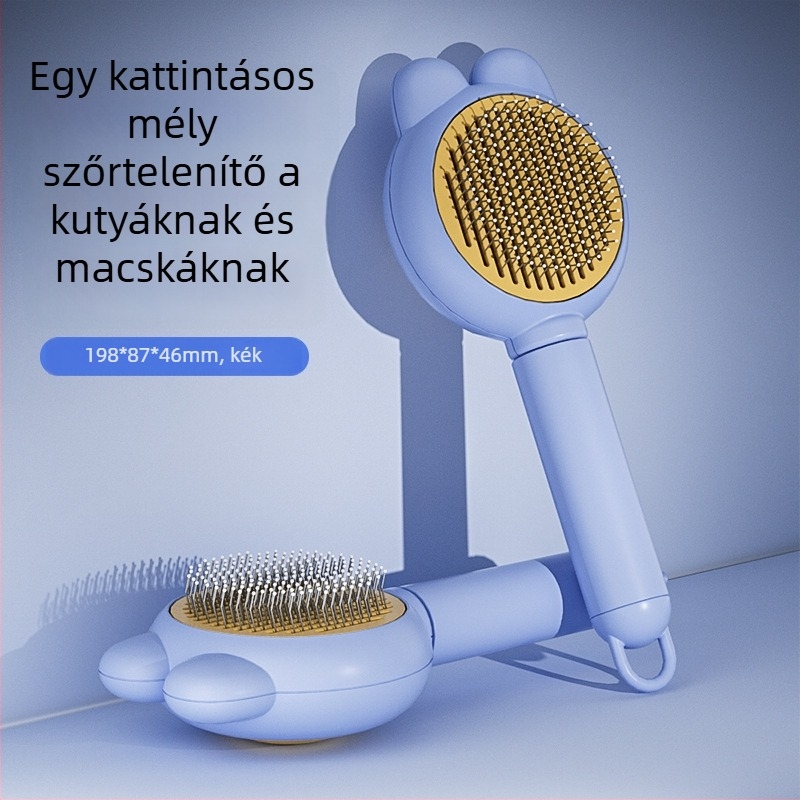 Macska és kutya szőr eltávolító fésű, Simple Image márka, PP anyag, 65988JX modell, univerzális használat