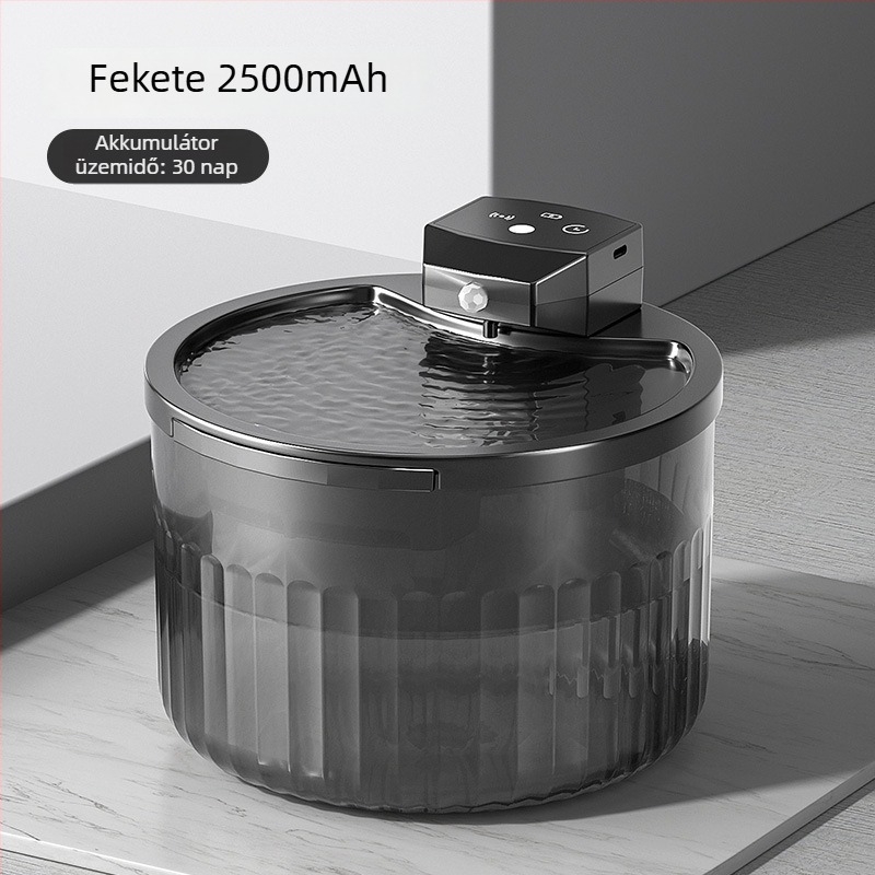 Okos automata etető macskáknak és kutyáknak, app vezérléssel, időzített adagok, kamera, levehető kivitel