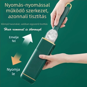 Fedéllel ellátott elektrosztatikus szőrtelenítő kefe — műanyag, modern minimál stílus, 2021 tavaszi bevezetés, ruhákhoz, ágyneműhöz és háziállatok szőrének eltávolítására