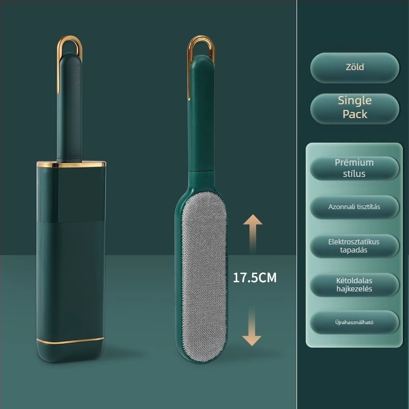 Fedéllel ellátott elektrosztatikus szőrtelenítő kefe — műanyag, modern minimál stílus, 2021 tavaszi bevezetés, ruhákhoz, ágyneműhöz és háziállatok szőrének eltávolítására