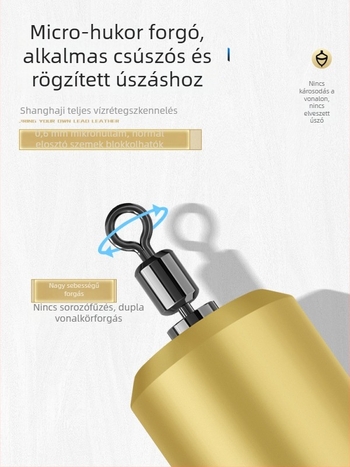Ólomból készült úszóülés integrált mikroporózus dizájnnal, graduált skálával, gyors forgás a gyors behúzásért