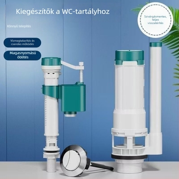Falra szerelt WC öblítő szelep univerzális kiegészítőkkel, bemeneti-kimeneti szelep, CE tanúsítvány, amerikai stílus