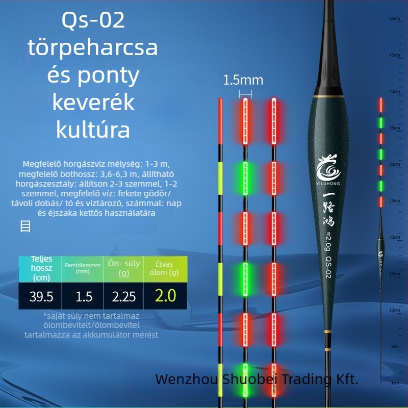 Elektronikus úszó éjjellátó világítással, nagy érzékenység, ultra-fényes, nappali és éjszakai használatra