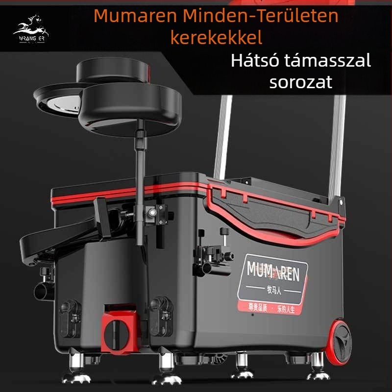 Wrangler horgászdoboz, teljes készlet, kapacitás 25–32 L, könnyű, műanyag, szigetelt