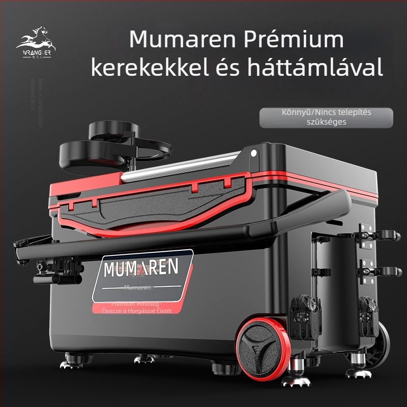 Wrangler horgászdoboz, teljes készlet, kapacitás 25–32 L, könnyű, műanyag, szigetelt